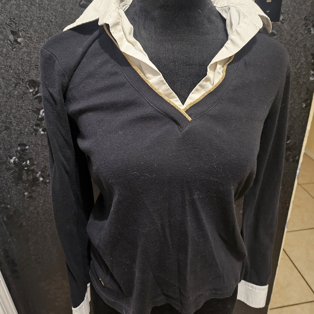 Ralph Lauren Black and White Sweater